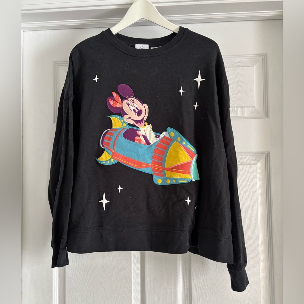 Disney Parks Play In The Park Minnie Mouse Astro Orbiter Sweatshirt 1X